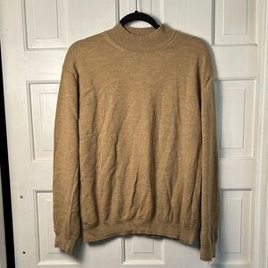John Ashford Men’s 100% Merino Wool golden Yellow Sweater size xxl tall